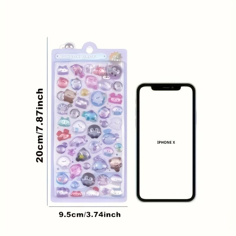 Arkusz naklejek 3D z tłoczeniem Kreskówkowe pieczywo Zwierzęta Naklejki rzemieślnicze do scrapbookingu Albumy DIY Plastik Półbłyszczący