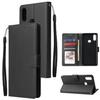For Samsung A10S A20S Cellphone Cover Mobile Phone Shell Buckle Closure Cards Slots PU Leather Smart