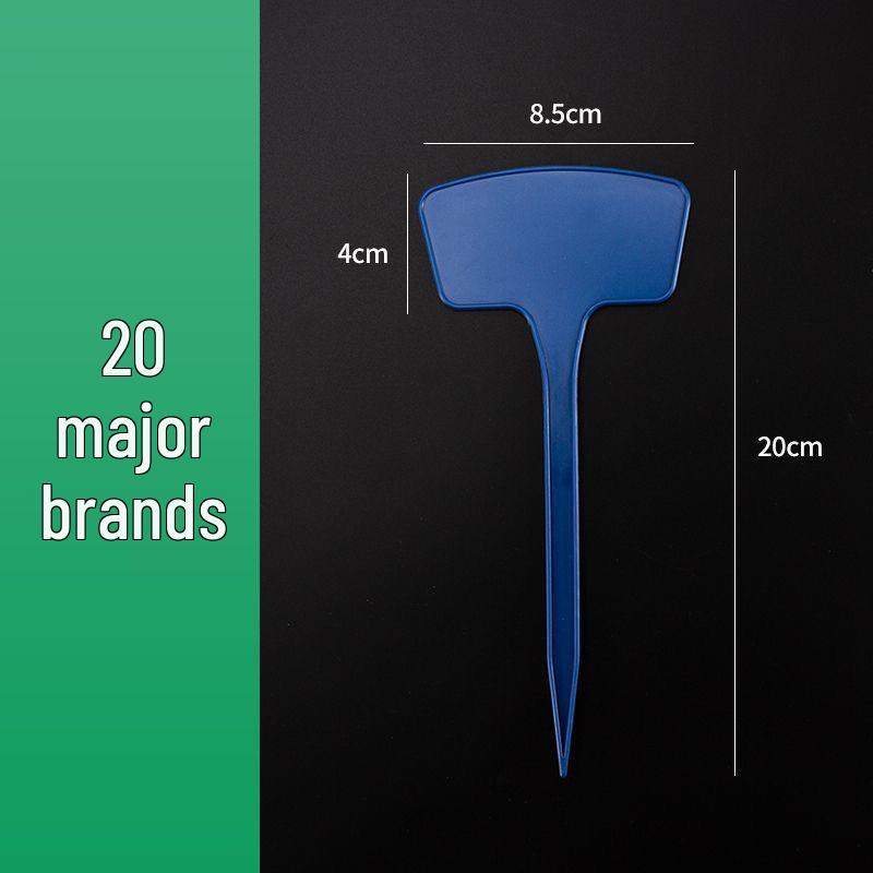 Large Thickened Plastic Ground Stake with Fan-shaped Marking Label for Gardening