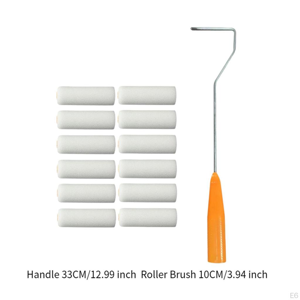 10 Pieces Mini Paint Roller Covers Painting Tools Wall Tool for DIY