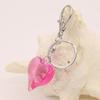 Clear Acrylic Heart Pendant Keychain Charm for Bags & Couples