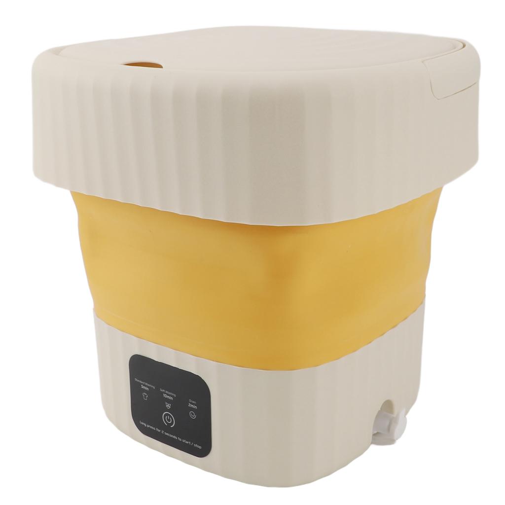 Folding Washing Machine Portable Foldable 8L Mini Washer for Socks Underwear Baby Clothes Apartment