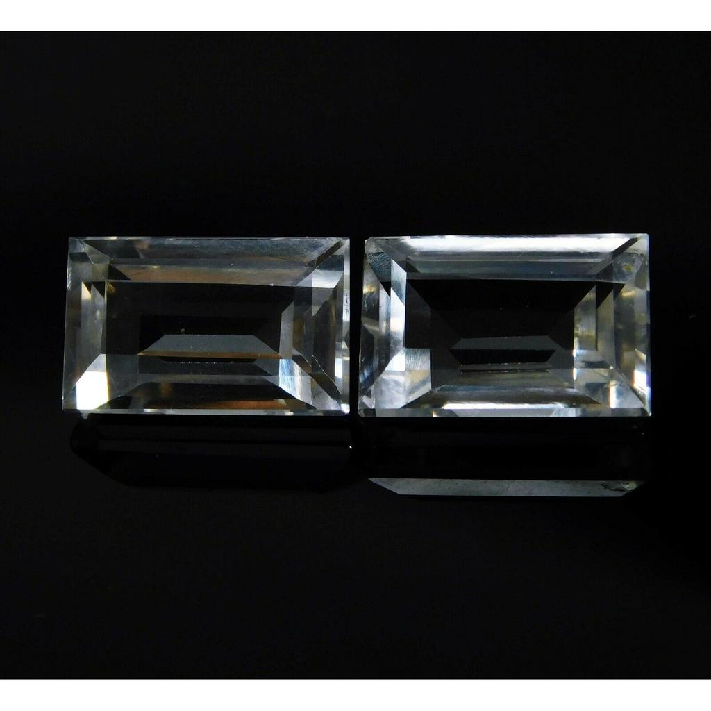 Natural White Ceylon Sapphire 16.32ct Emerald Cut Certified Loose Gemstone