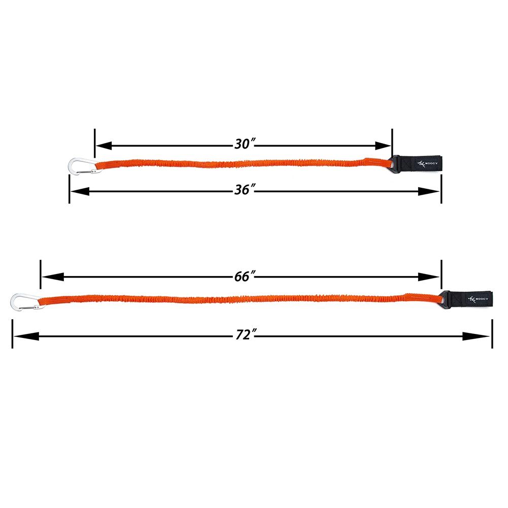 1-10Pcs Elastic Kayak Paddle Leash Heavy-duty Lanyard Kayak Paddle Belt Safety Rope with Strong Buckle Rowing Boat Accessories