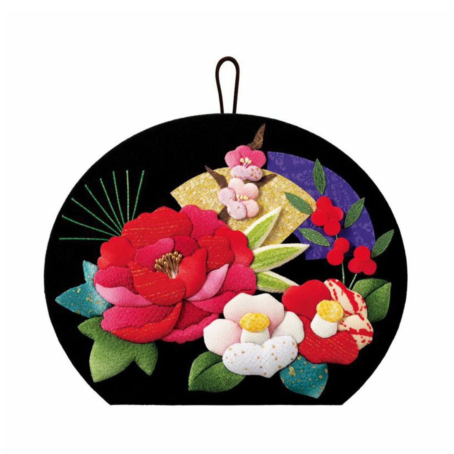 Sakura Horikiri Applique Flower Calendar Seasonal Auspicious Flowers 3810835 Decoration - ~New Year~