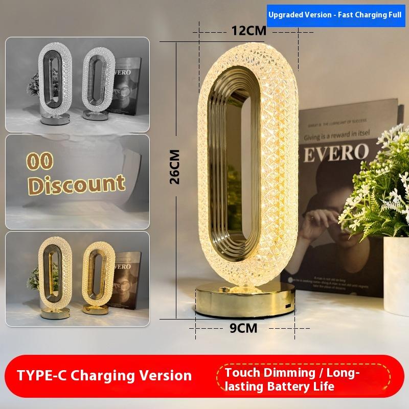 LED Tischlampe USB-Aufladung Touch-Schalter Raumdekorationslicht Leselicht Nachttischlampen Nachtlicht