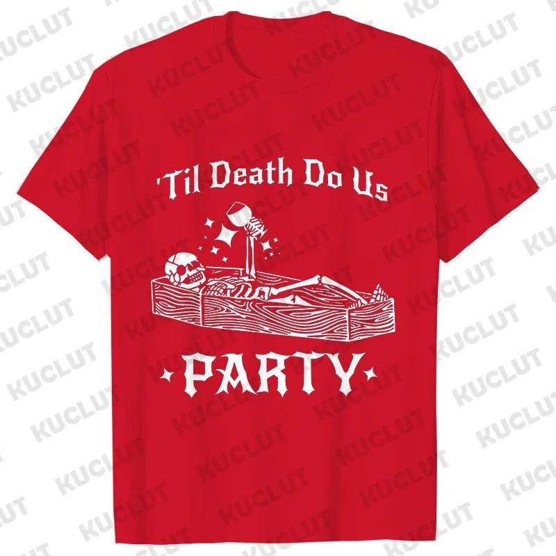 Funny Bride Or Die TShirt Halloween Bachelorette Party Shirt Till Death Do Us Party Tops Bridal Shower Matching Team Bride Tees