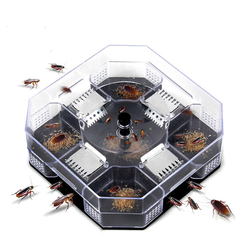 Reusable Plastic Non-toxic Environmental Protection Blue Cockroach Bug Motel Trap