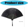 Lightweight Bamboos Folding Hand Fan With Silk Screen And Tassels For Summer Outdoor Cooling Chinese Styles Home Decors