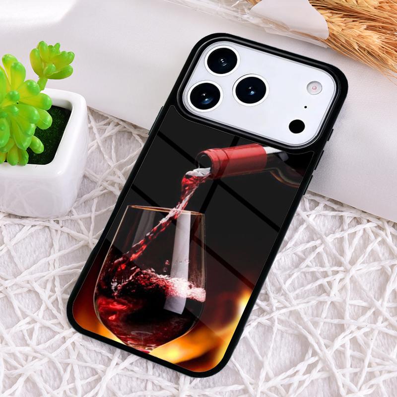 Drink Beer Red Wine Phone Case for iPhone 17 Air 16 15 11 12 14 13 Pro Max Shockproof Cover