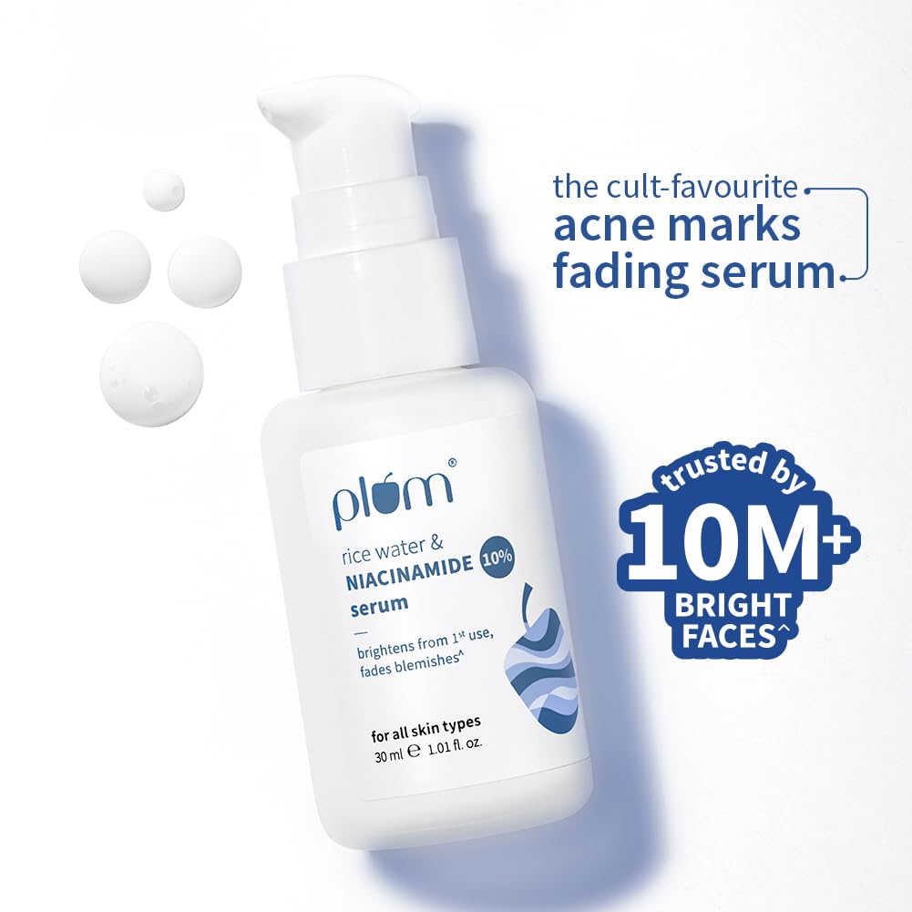 Plum 10% Niacinamide Face Serum For Brightening Oil Control Clear Glow For Oily Combination Sensitive Skin 30 ml