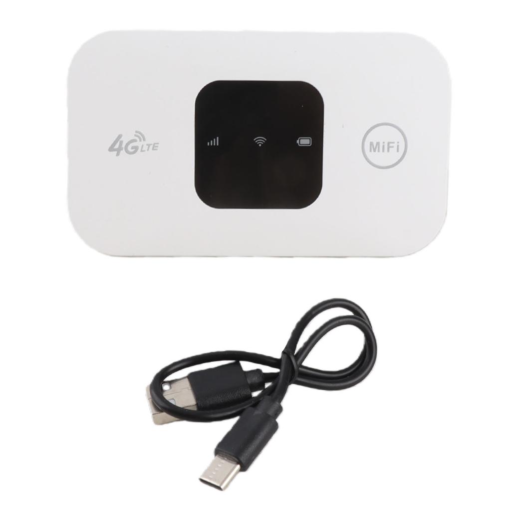 Portable Wifi High Speed White Portable Small 4G Mobile WiFi Hotspot Router for Phone Laptop Desktop Tablet