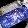 Kawaii Genshin Impact Columbina Mauspads Gaming Verriegelnde Tierkante Große Computerspiel Große Gummi-Kunst Xaxc Laptop Schreibtischmatte