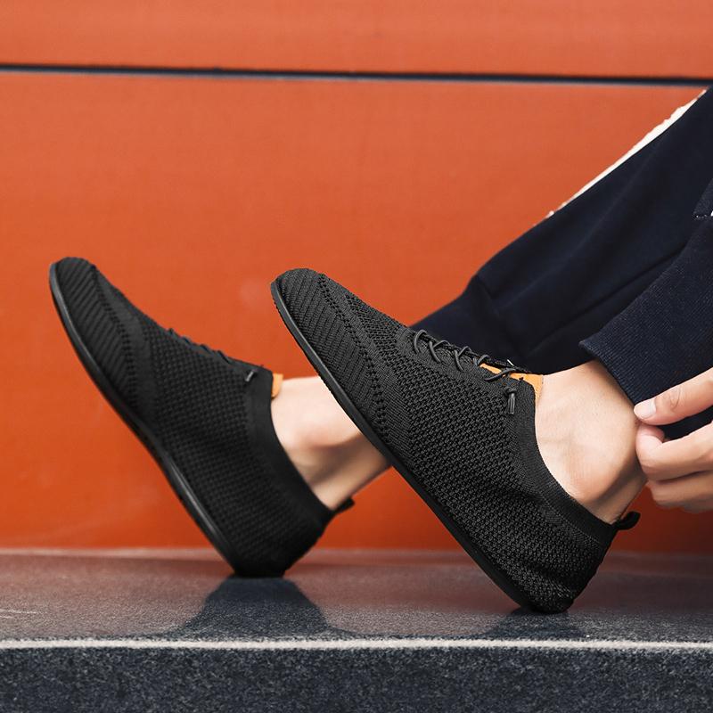 YRZL Mesh Loafers Men Driving Moccasins Thin Bottom Flats Walking Shoes Breathable Non Slip Casual Loafers Summer Mens Shoes