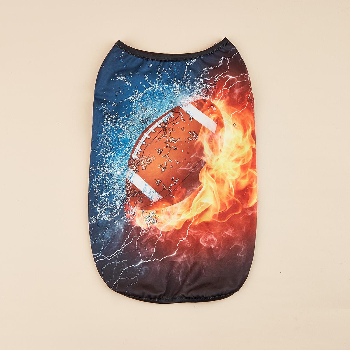 

Sports Basketball Pattern Pets Vest Dog Tank Top Cute Breathable Pet Clothes Sleeveless T-Shirt for Puppy Cat XS（old）