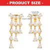 1pair Elegant Tassels Dangle Accessory Ear Clip For Freeclip 1 2 Earphones Clip On Charm With Sparkling Zircon Stones