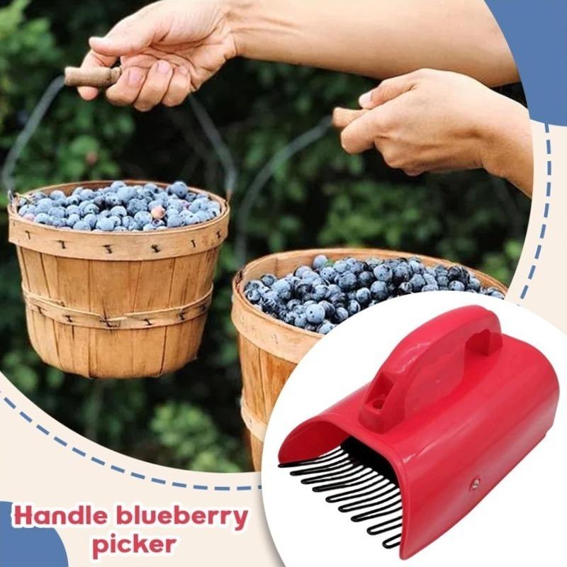 Berry Picker Comb Rake,Plastic Blueberry Picker Scoop Fruit Picker Tool,Blueberry Rake Scoop,Handheld Berry Harvester Tool