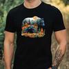 T-Shirt Herren Blumenbär Motiv Baumwolle Größe XS bis 5XL