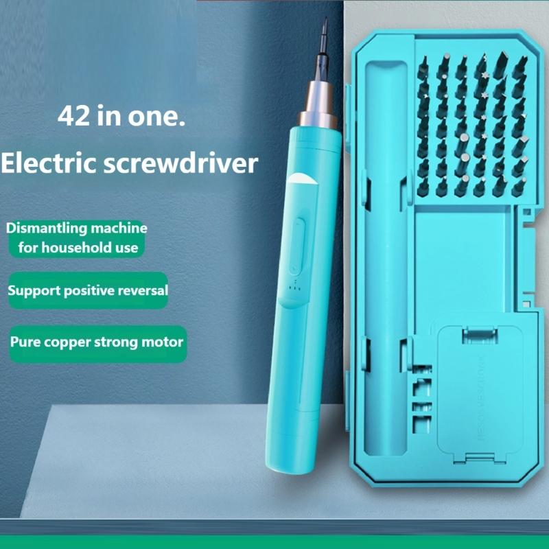 42 in 1 Electric Screwdriver Kit with Forward & Reverse Function Magnetic Bits Mfor Home Repair and Assembly Tasks