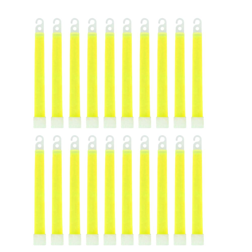10/20Pcs 6Inch Fluorescence Glowing Sticks with Hook LED Glow Stick Waterproof Concert Party Glow In The Dark Stick for Camping