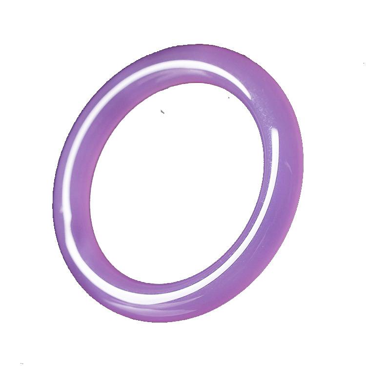 11 мм натуральный фиолетовый полукруглый нефритовый браслет модный изумрудный браслет — фото 4