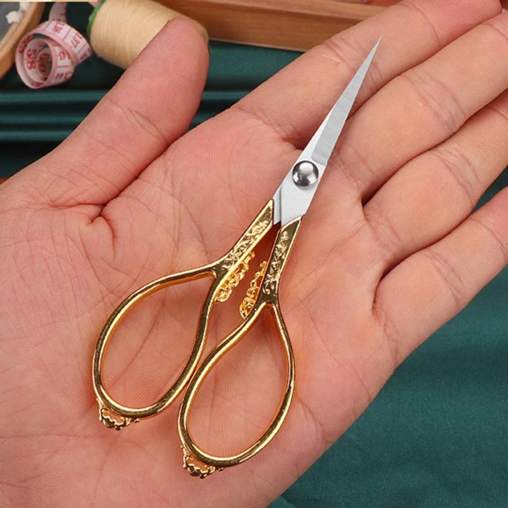 Retro Nähen Hand Schere Edelstahl Haushalt Stickerei Faden Schere Handwerk Werkzeuge Beschneiden Schneider Schere