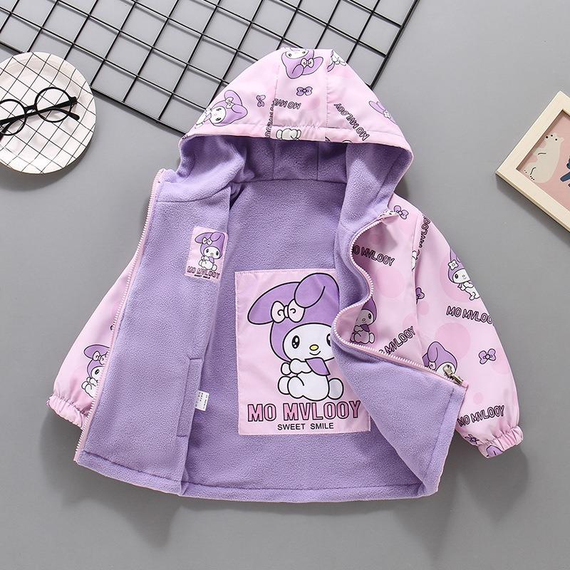 Girl S Big Kids Two Sided Fleece Lined Thick Fashion Jacket
