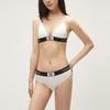 Calvin Klein CK96 Series Small Square Letter Logo Print Wireless Removable Padding Triangle Bra Women Underwear QF7217AD-100