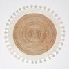Jute Round Rug Handmade Natural Rug for Any Space Look Rustik Decor For Any Space Area