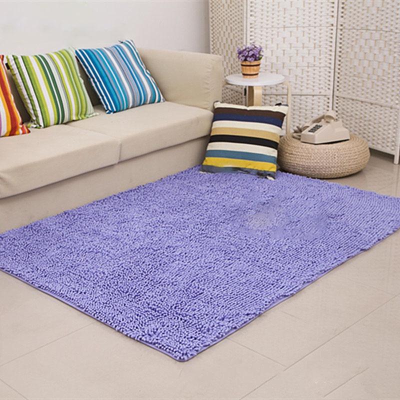 Shaggy Long Microfiber Non Slip Absorbent Bath Mat Bathroom Shower Carpet Rugs