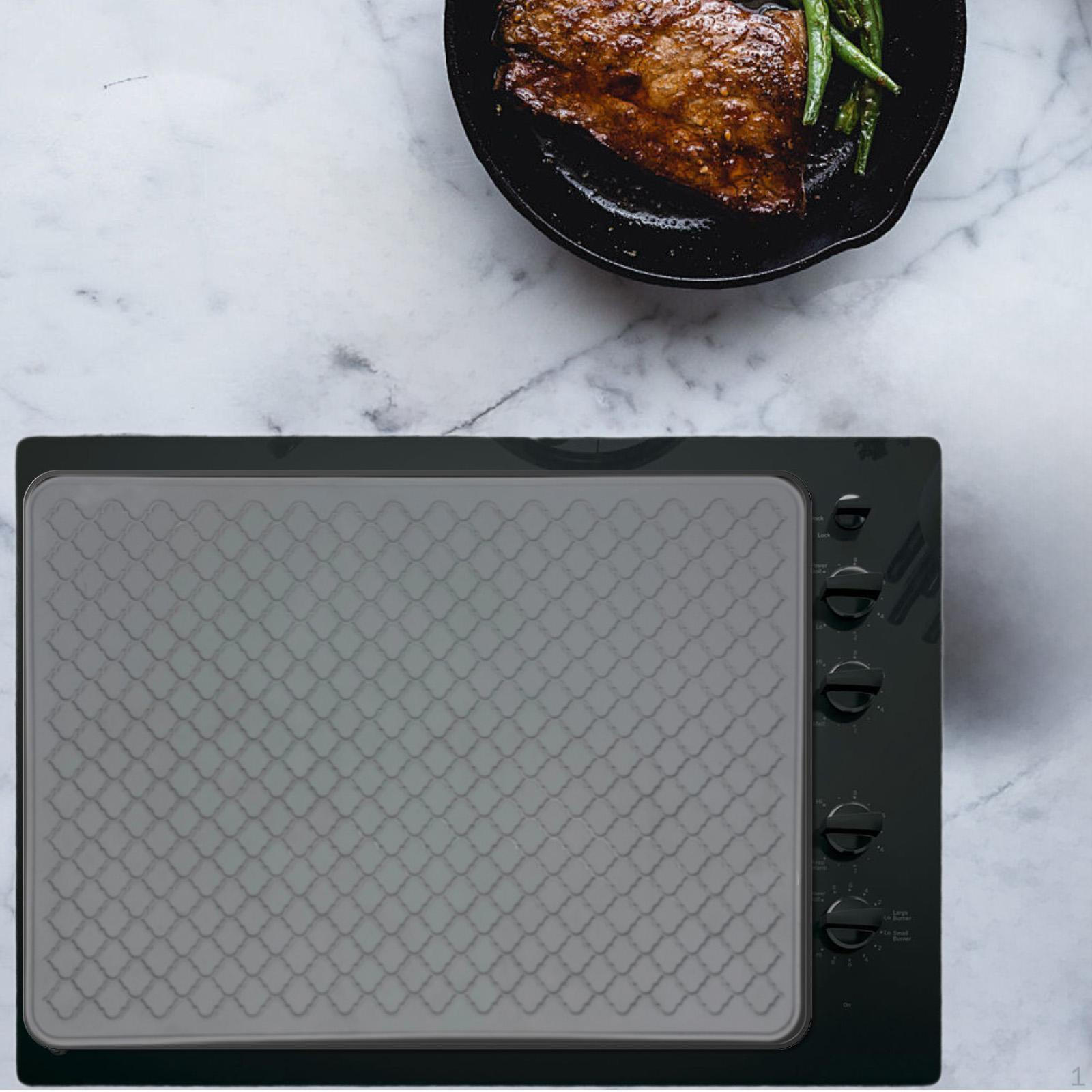 

- Крышка для плиты, коврик для электроплиты, поддоны для сбора жира, защита кухонной плиты, серый