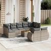 VidaXL Garden Lounge Set with Cushions 10 Pcs, Patio Sofas, Patio Furniture Set, Outdoor Furniture, Grey 3225157