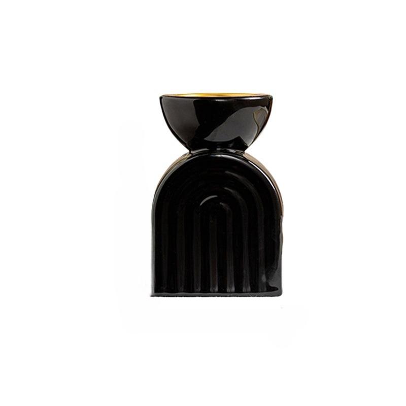 Modern Simple Black and White Arch Aromatherapy Burner Middle Eastern Arab Festival Handheld Incense Burner Home