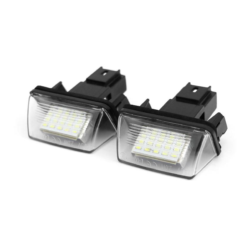 Citroen DS4 Number Plate Lights Set LED Rear License Lamp Pair 11-15