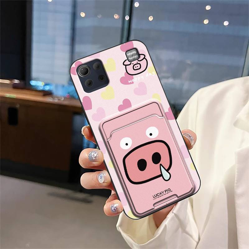 Back Cover Graffiti Phone Case For LG K92 5G/Q92 Card sleeve Card slot Card bag Cute Waterproof Durable Anti-knock TPU