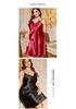 Plus Size Faux Silk Camisole Dress - Spring/Summer Sexy Casual Sleepwear for Women