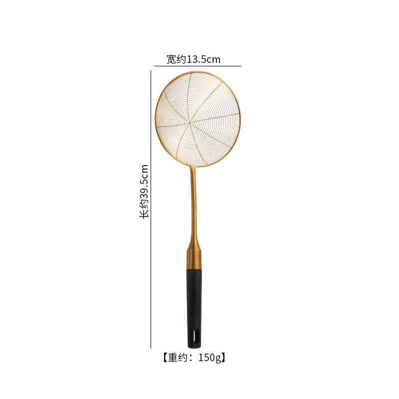 Silver Filter Spoon Hot Pot Colander Stainless Steel Fine Mesh Oil Strainer Ladle Skimmer Kitchen Accessories