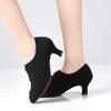 Women Latin Oxford Cloth Heels Soft Bottom Modern Party Ballroom Tango Dancing Shoe Sneakers Woman Salsa Dance Shoes