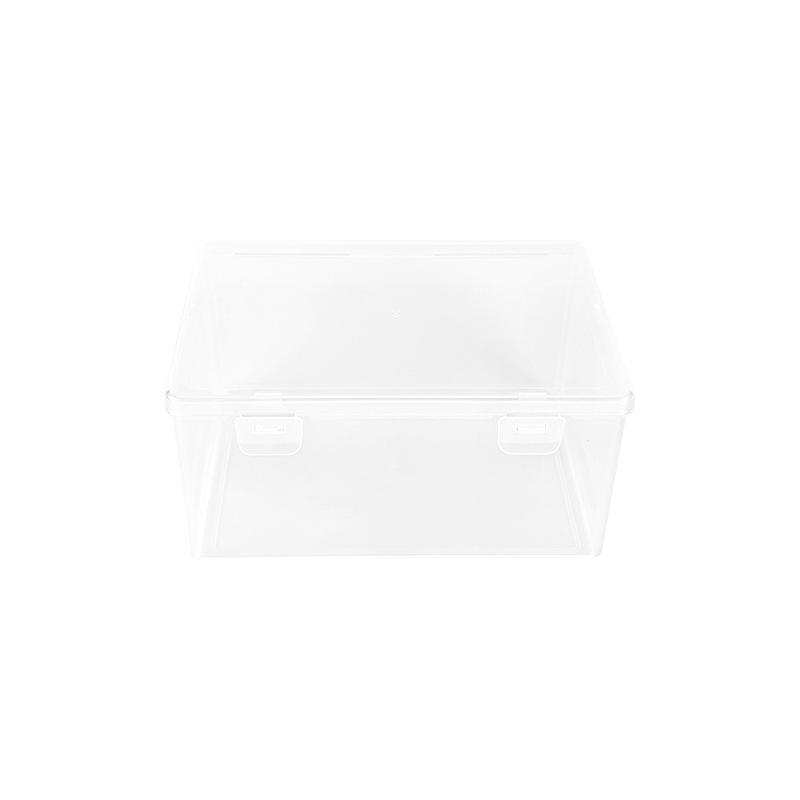 Multifunctional Transparent Storage Box for Small Items, Electronic Components, Screws, and Fishing Tackle.