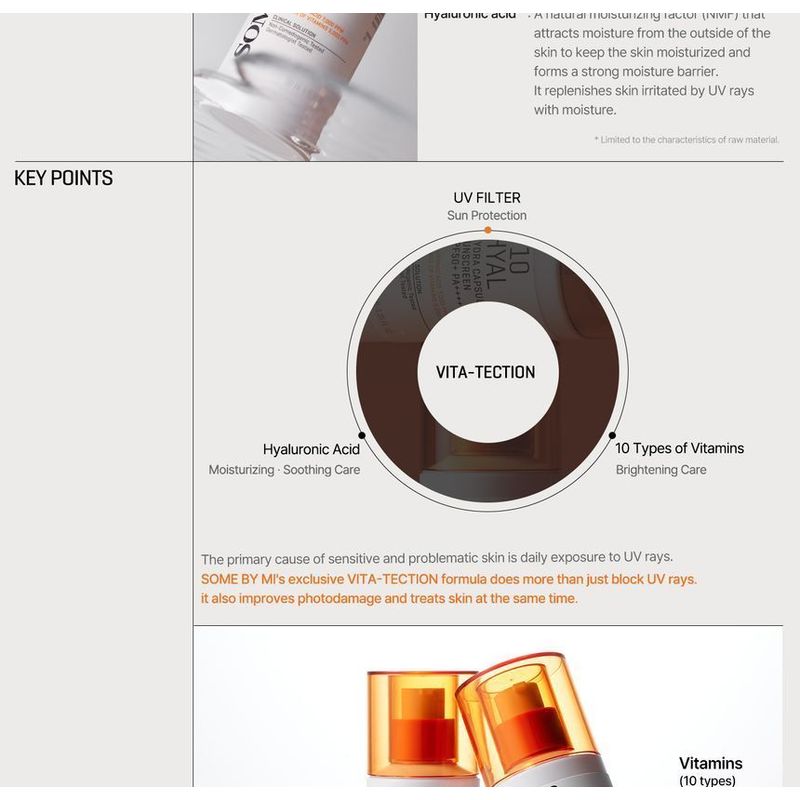 SOME BY MI - V10 Hyal Hydra Capsule Sunscreen
