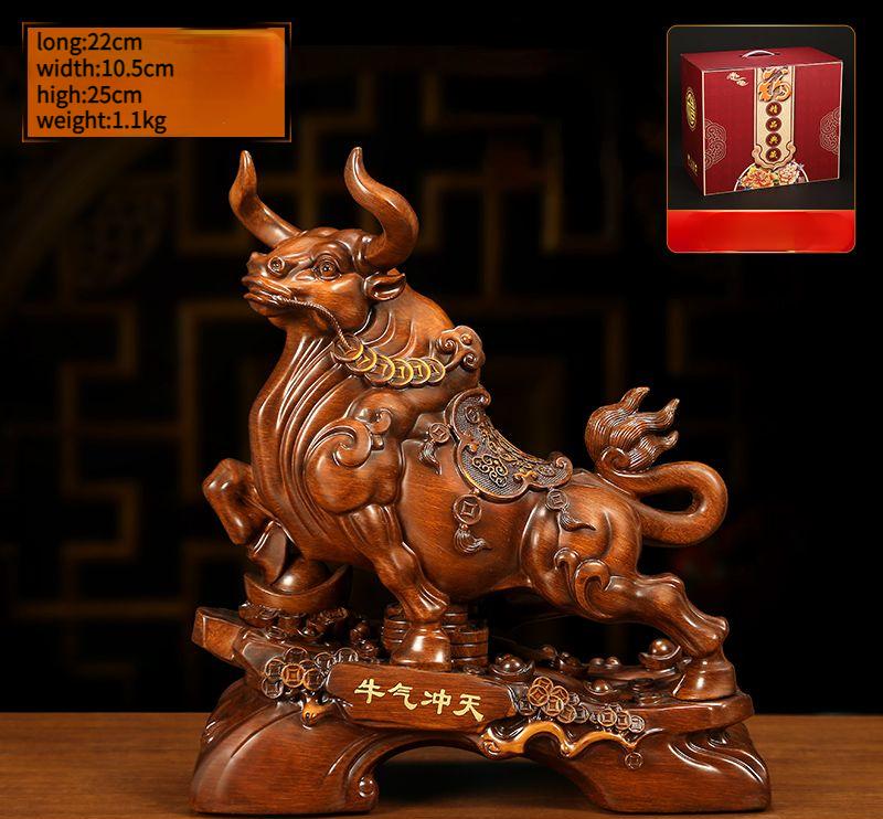 Cow Ornaments Attract Wealth Living Room Office Decorations Zodiac Cow Mascot Gifts