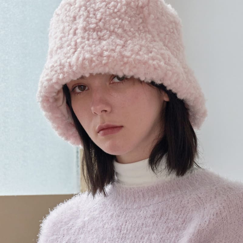 VARZAR VA Square Long Label Fleece Tulip Hat_3 Colors