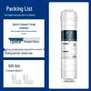 10-inch Five-Stage Water Purifier Filter Set: Quick-Connect PP Cotton, Granular Carbon, Scale Inhibitor, Compressed Carbon, and RO Membrane