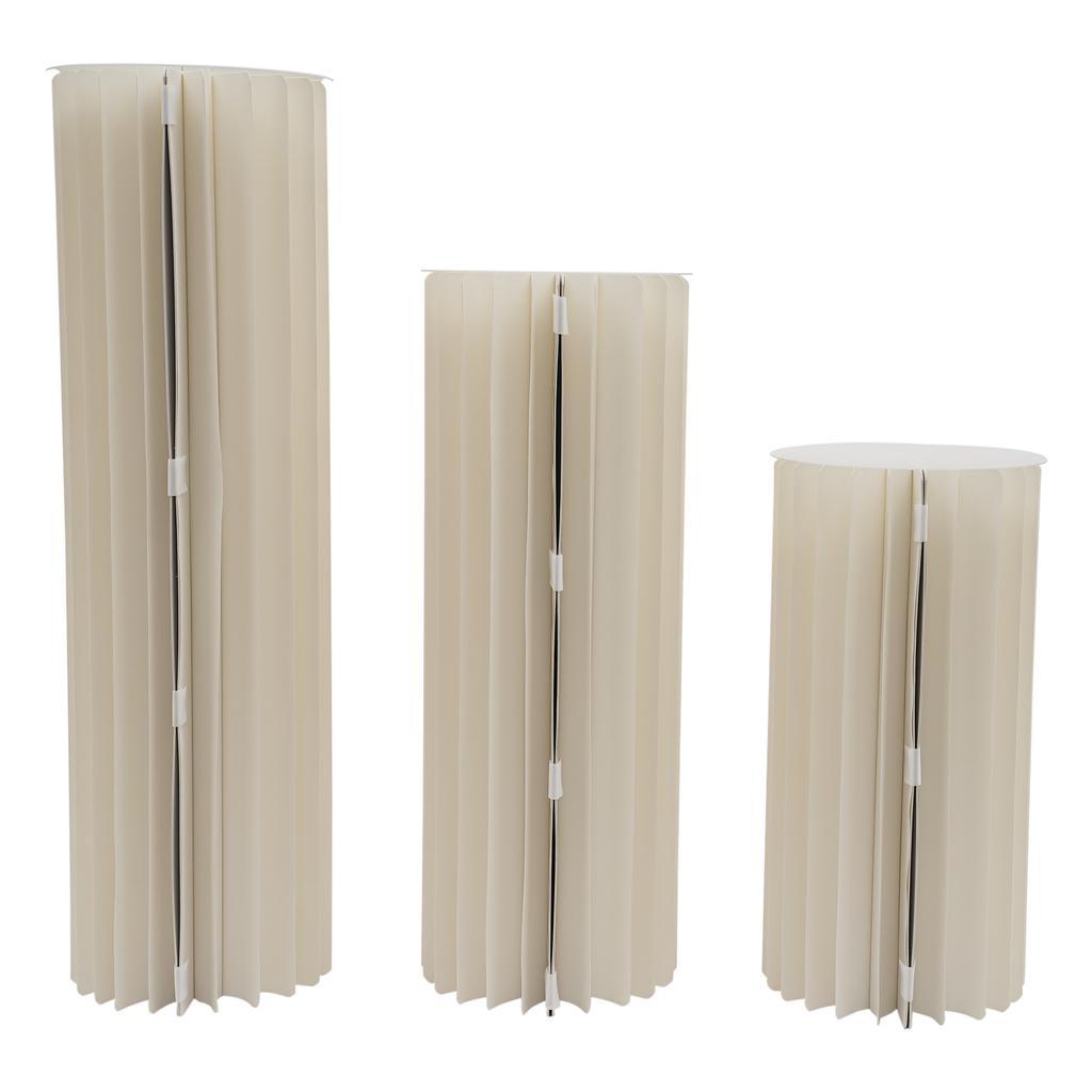 3 PCs Wedding Flower Stand Party Decoration Dessert Table Cylinder Display Rack
