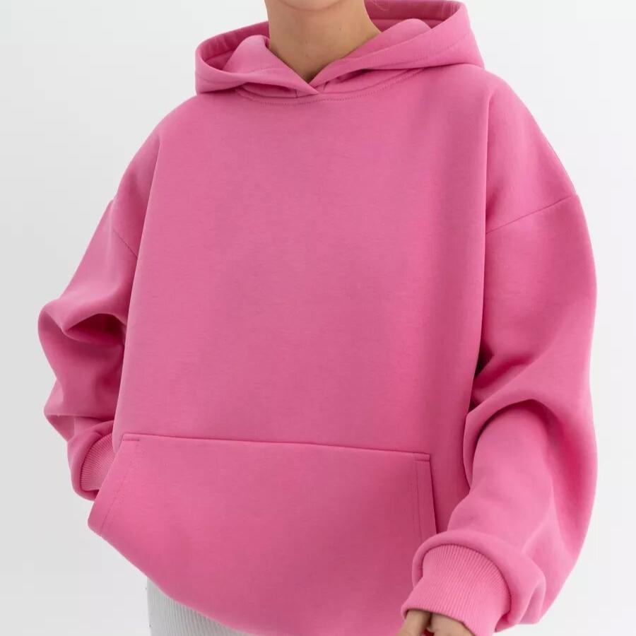 Women's Long-sleeve Hooded Sweatshirt for Autumn/winter – Loose and Casual Top