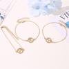 Hot-Selling Zodiac Diamond Bracelet - Stylish Round Hollow Design for Students and Couples