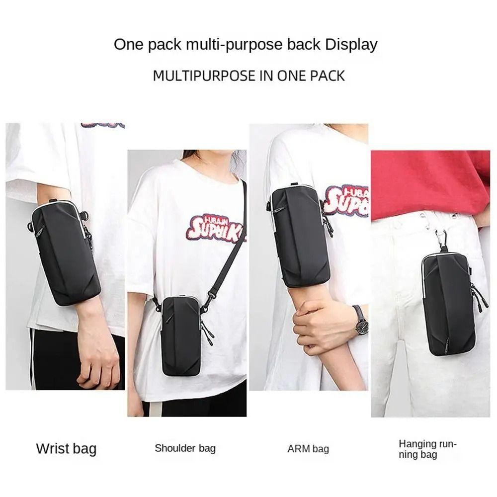 Wodoodporna Torba na Ramię na Telefon Komórkowy Poliestrowa Torba na Klatkę Piersiową do Biegania Sportowa Opaska na Nadgarstek Fitness Outdoor
