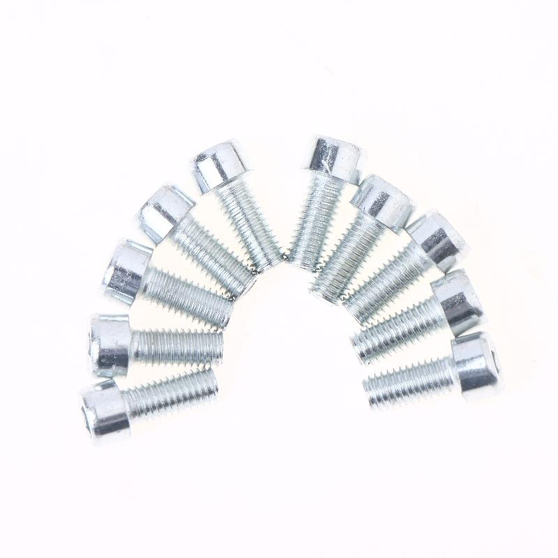 10 Stück Fahrrad-Flaschenhalter Schraubenmontagebolzen M5*10mm Edelstahl Sechskant Montage Fahrradflaschenhaltergestell Schrauben