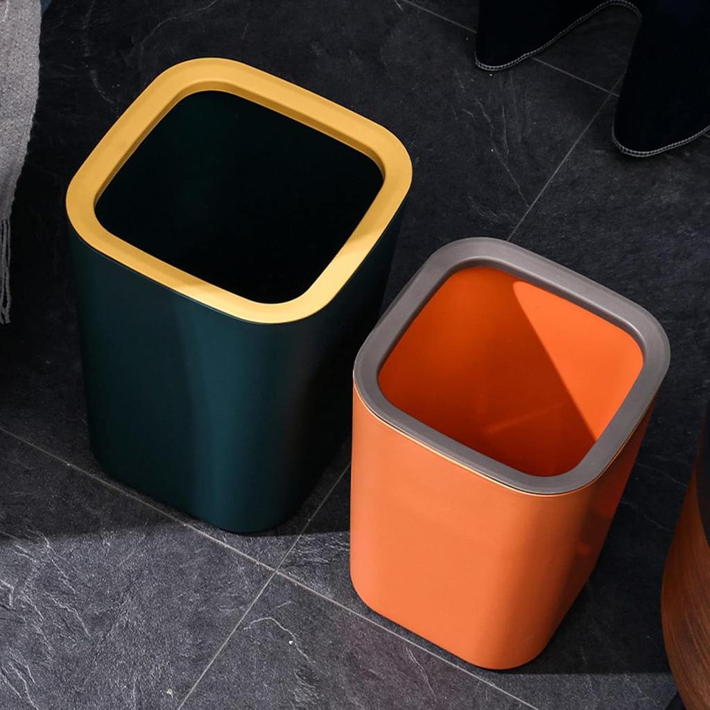 Trash Can,Trash Can Press Trash Bag Waste Paper Basket Garbage Container for Home Kitchen Living Room Office Bathroom Trash Bucket,
