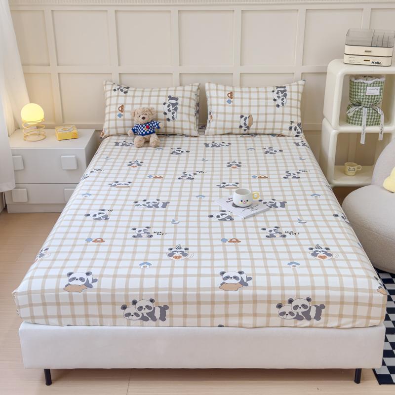 Hautfreundliches Spannbettlaken 100% Baumwolle Bettlaken Cartoon-Stil Bettbezug Home Matratzenschoner Lençol (Kissenbezug muss bestellt werden)